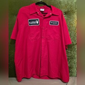 90s Playboy Photographer Red Men's Shirt XXL EUC